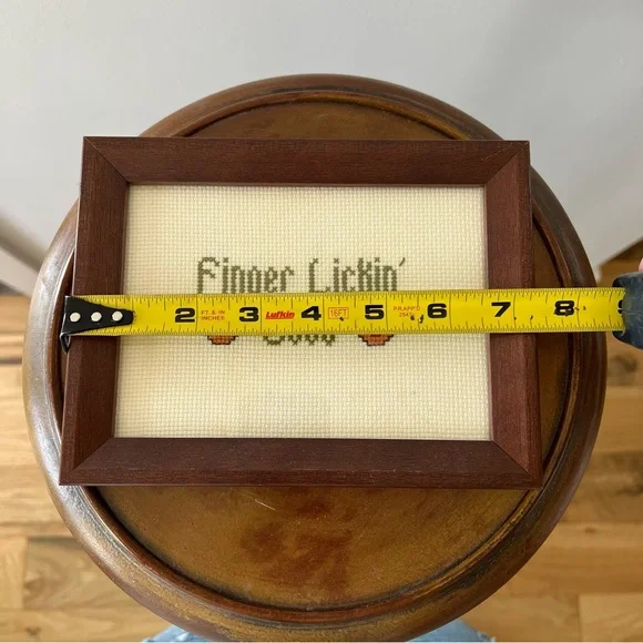 Vintage Cross Stitch KFC Finger licking good slogan. WLW - Picture 3 of 4